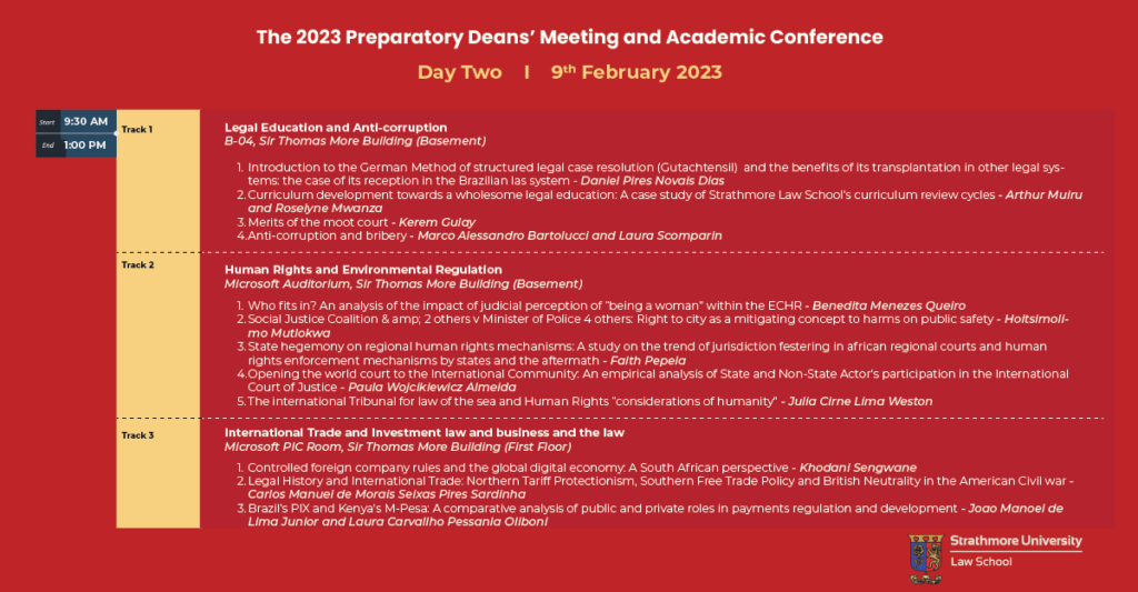 the 2023 preparatory deans meeting and academic conference